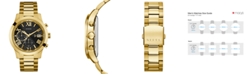 GUESS Men's Chronograph Gold-Tone Stainless Steel Bracelet Watch 45mm